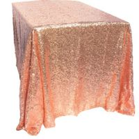 Nappe Rectangulaire Sequin Rose Gold