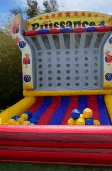 Puissance 4 de basket gonflable géant